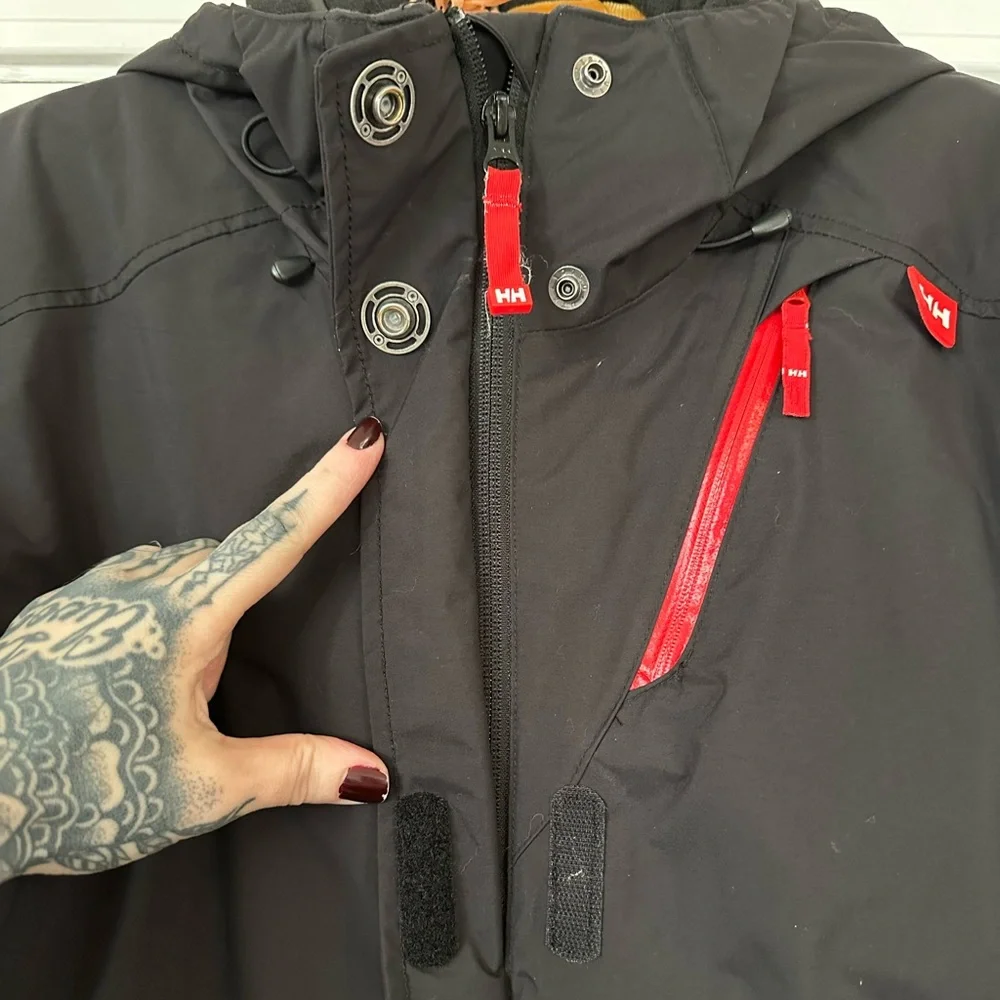 Helly Hansen Black Raincoat w/Liner XL - Picture 5 of 15